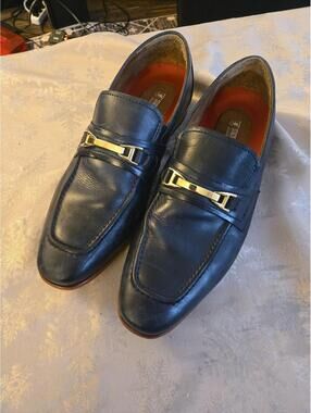 Stacy Adams Redzone Navy Blue Bit Loafers Size M9